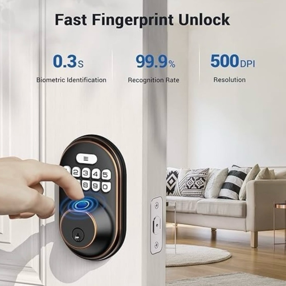 Smart Fingerprint Door Lock with Keypad